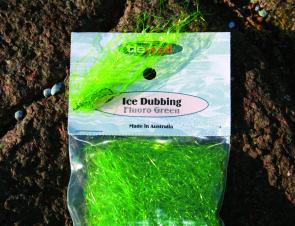 Fluoro green Ice Dubbing is the perfect imitation of green weed, see if you can pick the difference!